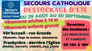 Destockage d&rsquo;été du 29 août au 30 septembre 2026