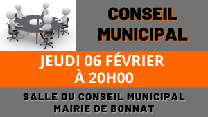 Conseil Municipal – Jeudi 06 février 2025