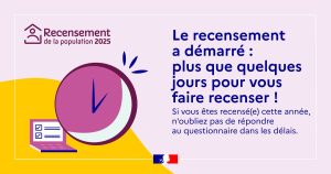 RAPPEL RECENSEMENT À EFFECTUER AVANT LE 15 FÉVRIER