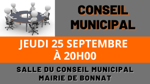 Conseil Municipal – Jeudi 25 septembre 2025