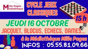 Cycle de jeux classiques – Médiathèque Mille Pages