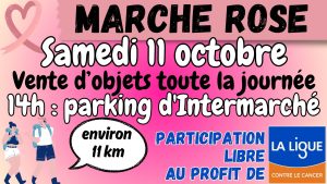Marche Rose – Samedi 11 octobre