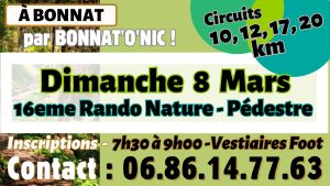 16e Rando Nature Pédestre – 08 mars 2026