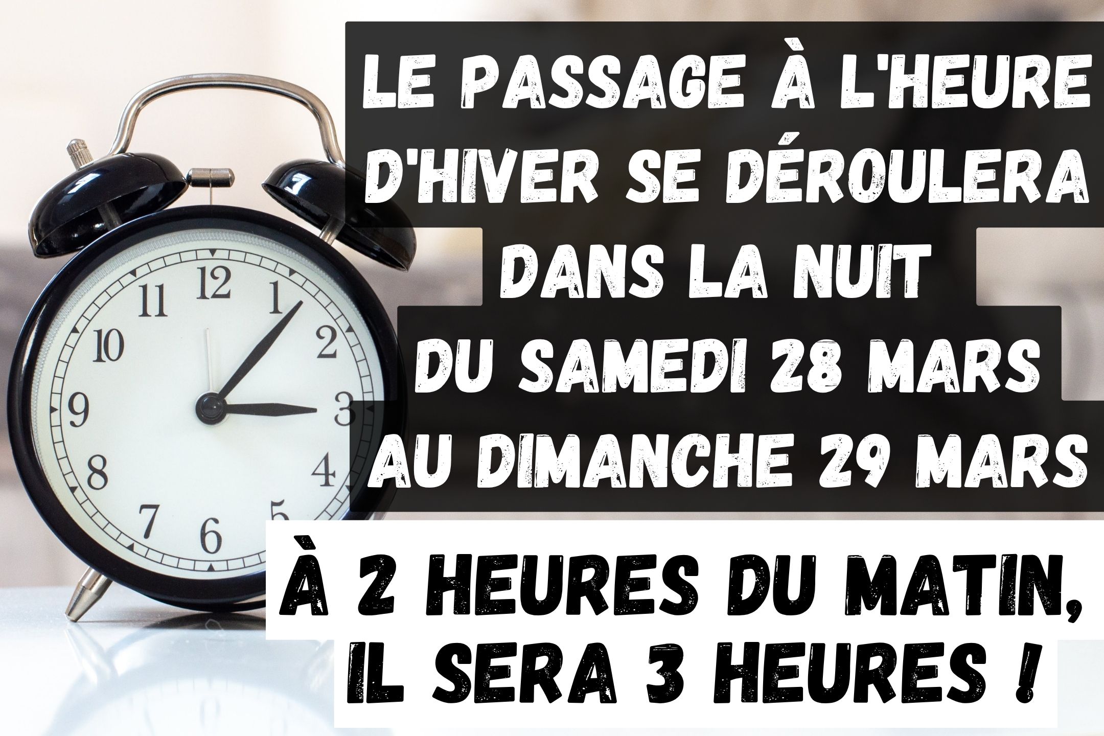 Changement d'heure