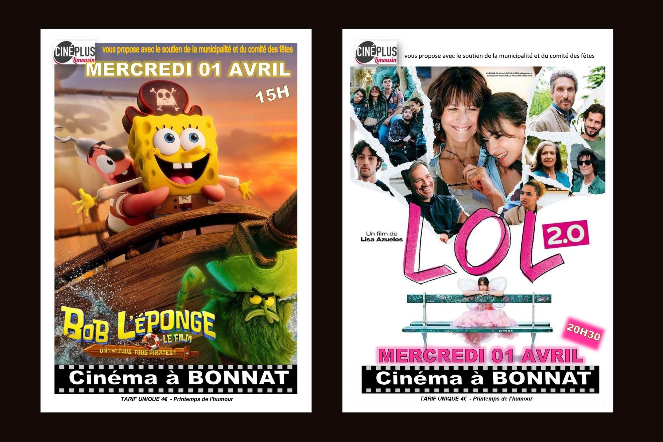 Cinéma double affiche