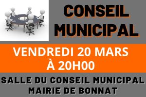 Conseil Municipal – Mercredi 20 mars 2026