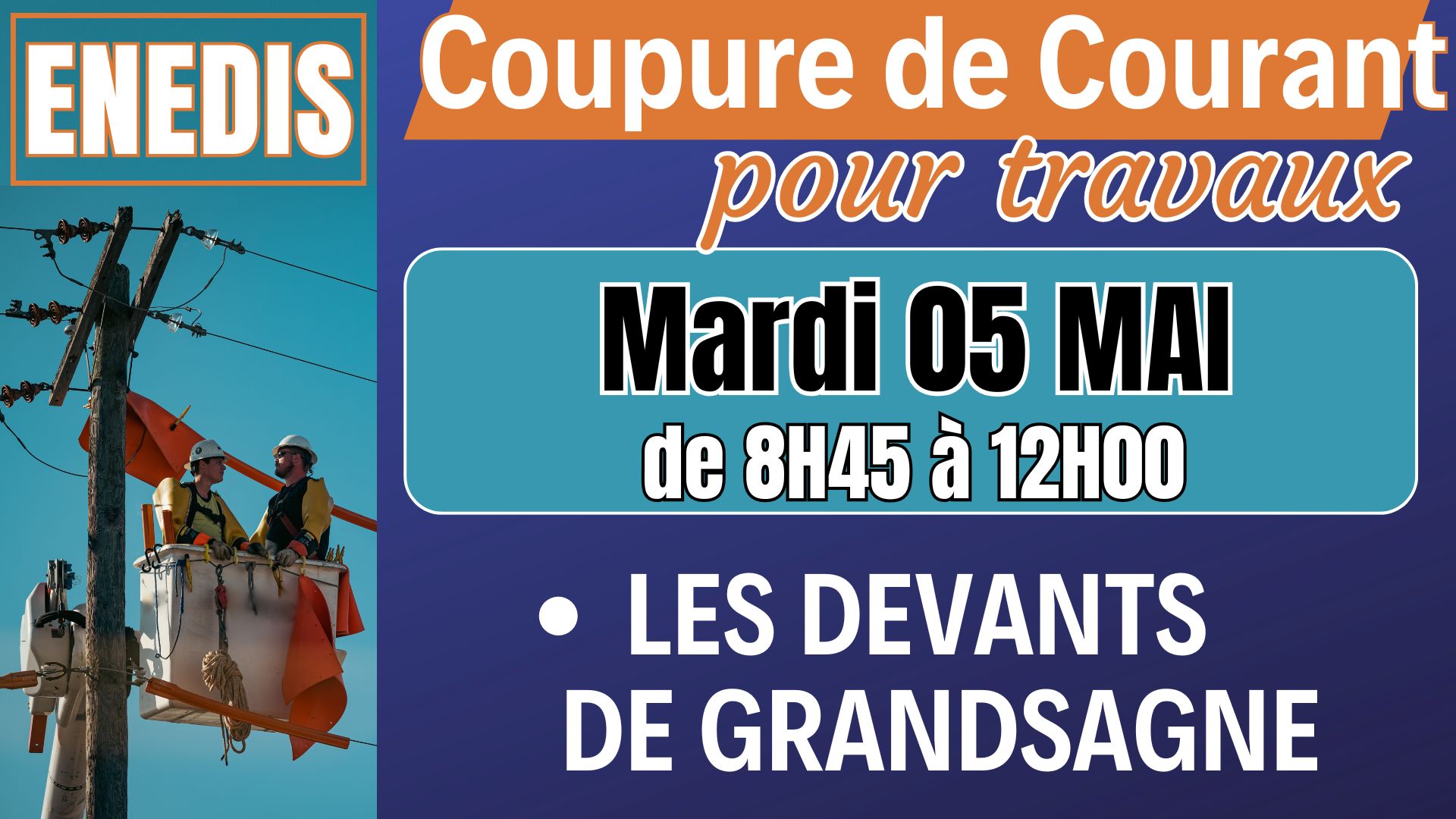Coupures ENEDIS