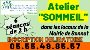Atelier SOMMEIL – 1ère séance le 1er juin 2026