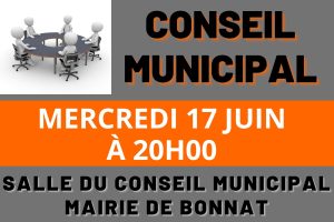 Conseil Municipal – Mercredi 17 juin 2026