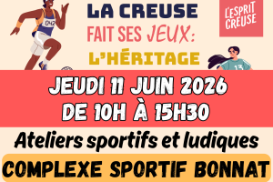 La Creuse fait ses jeux : l&rsquo;héritage – Ateliers sportifs et ludiques ET exposition
