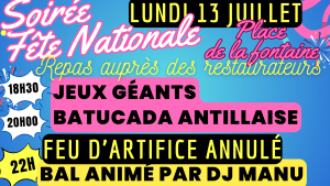 Soirée Fête nationale – 13 juillet 2026