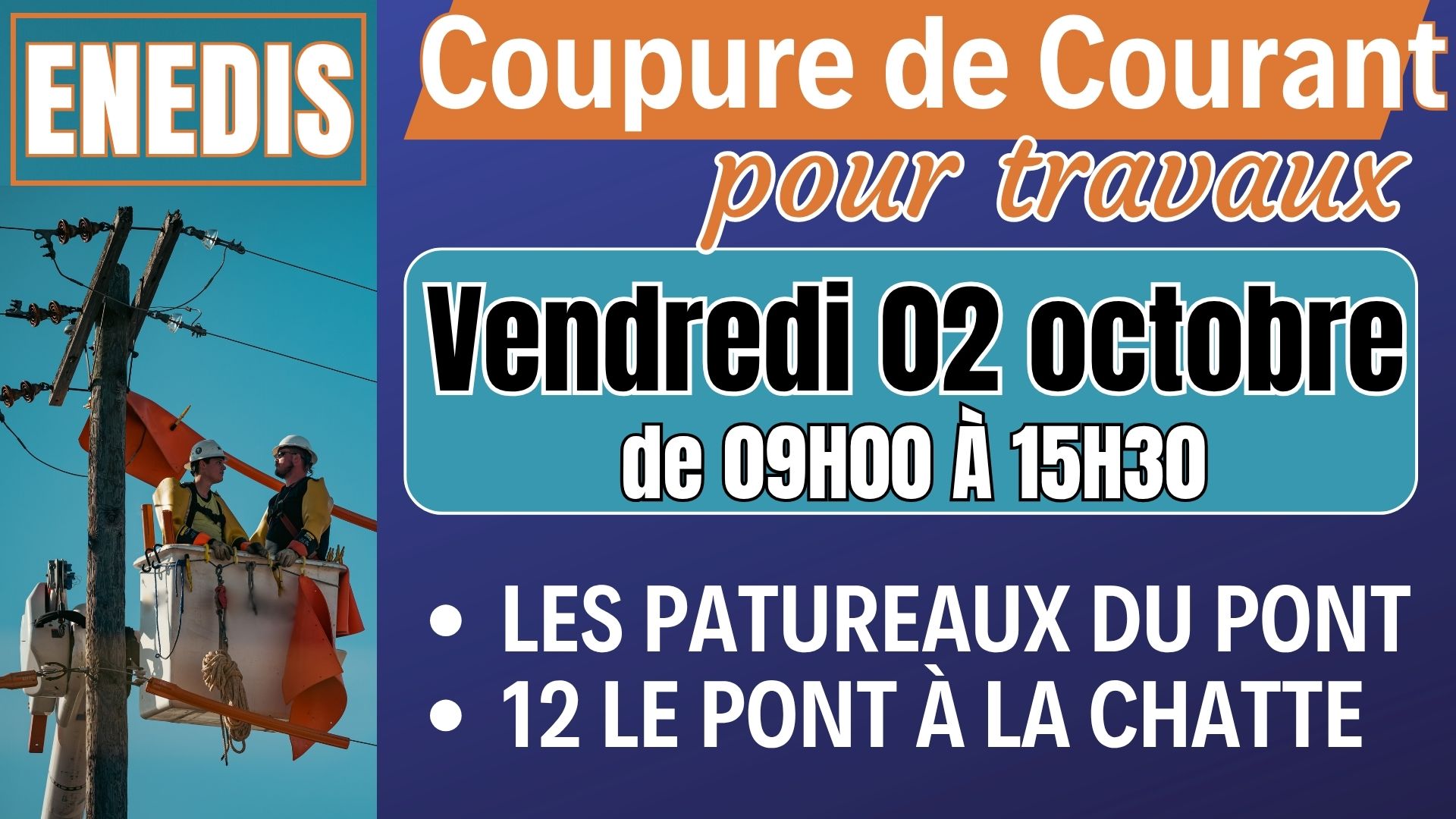 Coupures ENEDIS