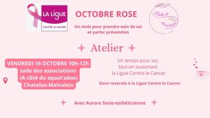 Octobre Rose – Vendredi 16 octobre Atelier