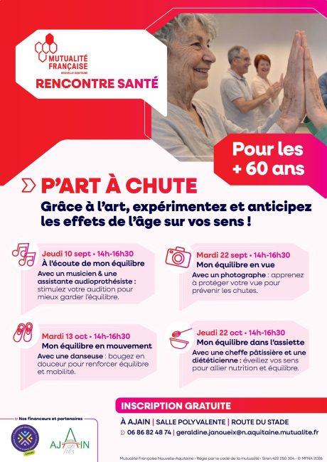 Affiche A3 P'Art à chute Ajain 23 VF