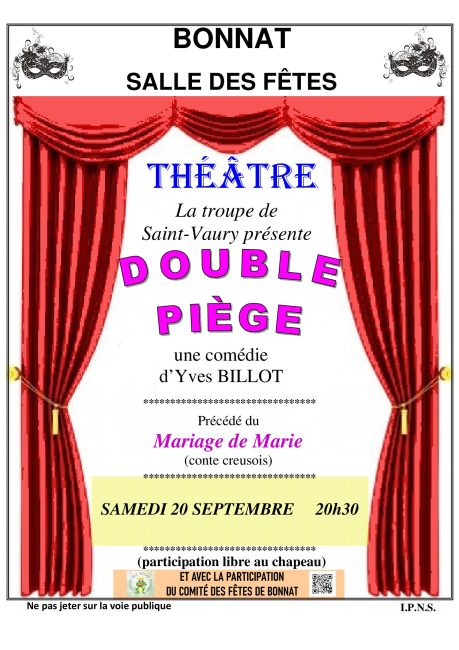 Affiche Double Piège 2025 Bonnat Copie