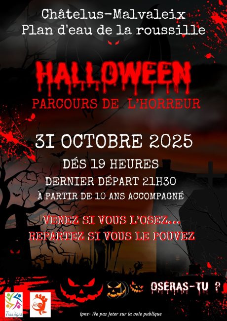 Affiche parcours de l'horreur (1)