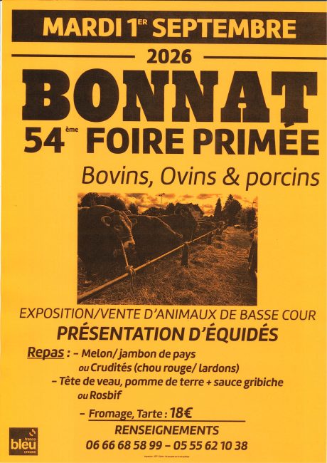 Foire 1er septembre