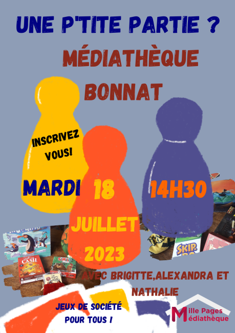 jeux à la médiathèque de Bonnat