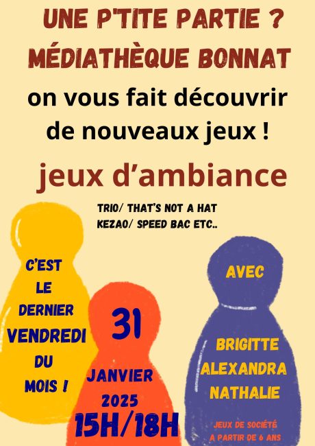Rdv Des Jeux Dernier Vendredi Du Mois à La Médiathèque(3)